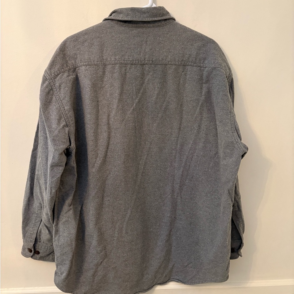 St John’s Bay Men’s Heavy Weight Chambry Shirt -Gray -Sz XL - Picture 4 of 8